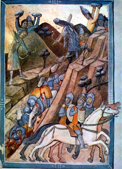 Slaget ved Posada i Chronicon Pictum s. 146 af Unbekannt Unbekannt